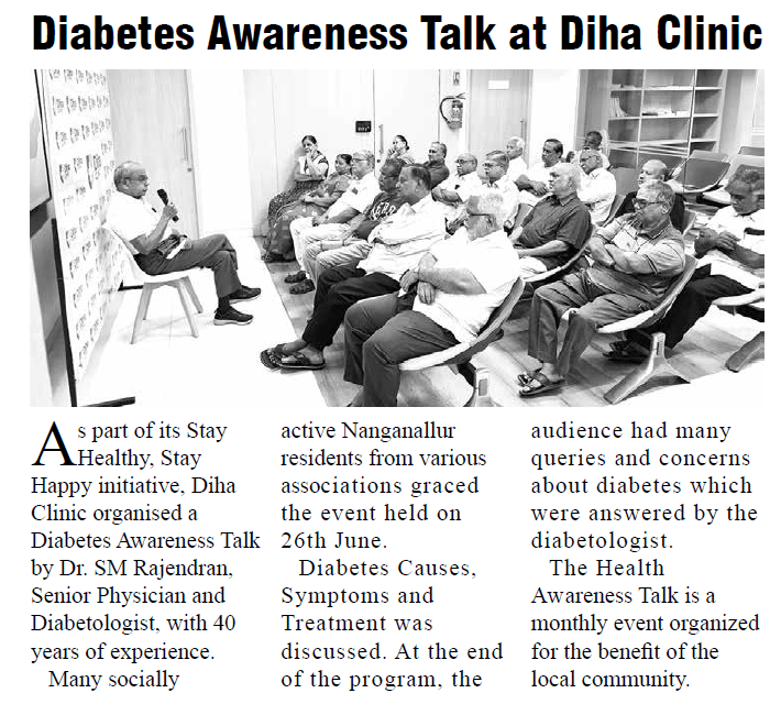 Nanganallur Times - Diha Clinic, Nanganallur, Chennai